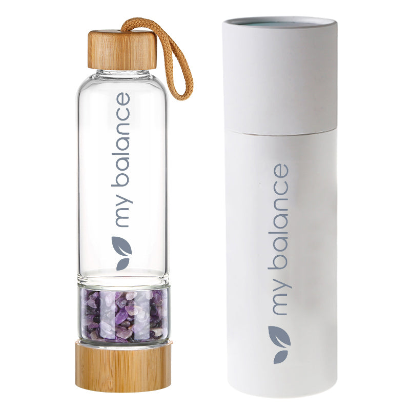 My Balance Amethyst Crystal Elixir Water Bottle