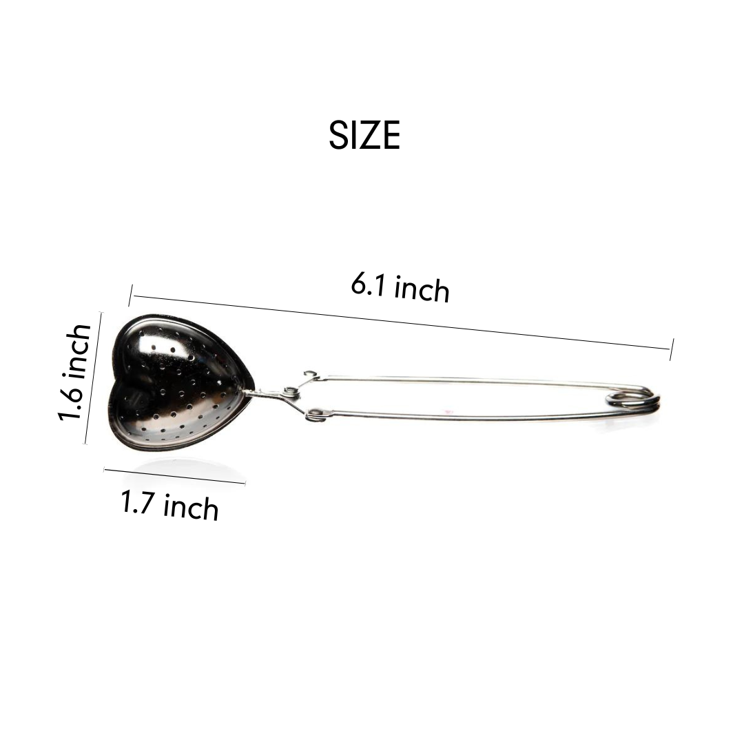 Heart Tea Infuser – Stainless Steel Loose-Leaf Strainer