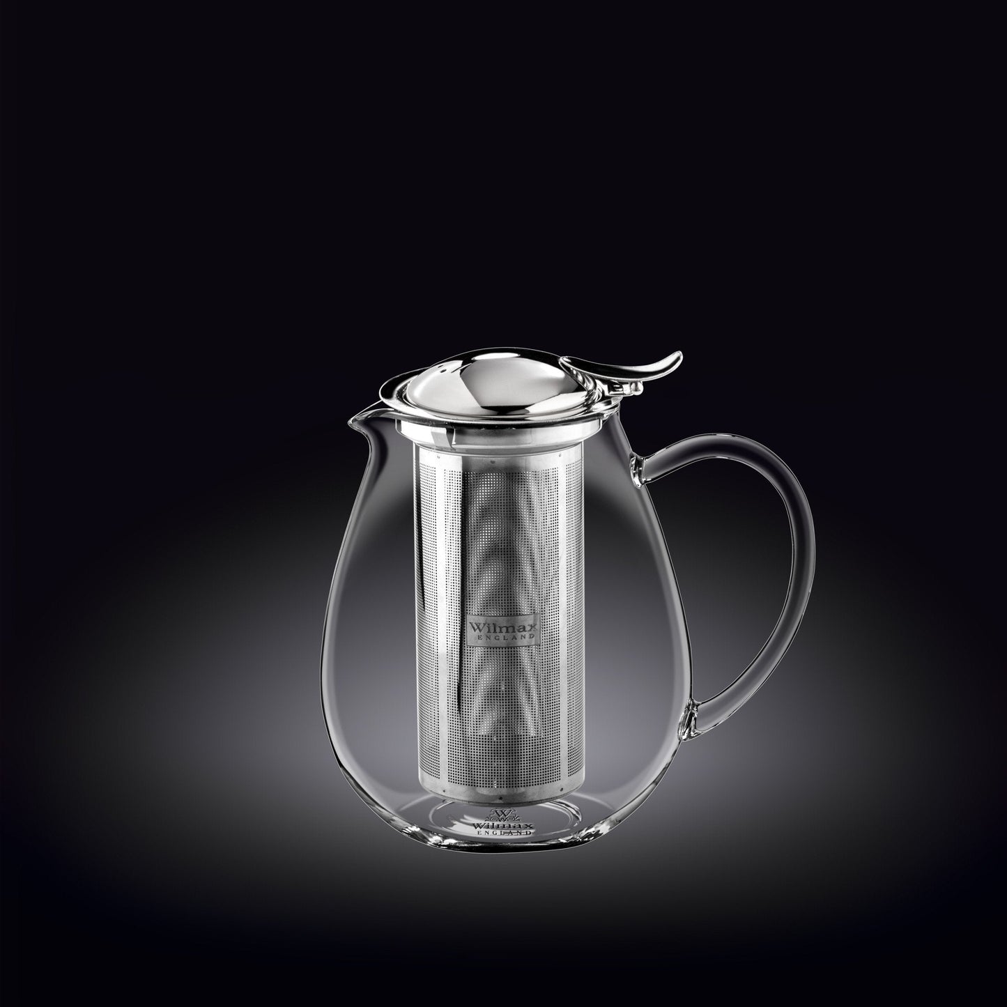 Wilmax Thermo Glass Teapot – 20 Fl Oz with Flip Lid Infuser