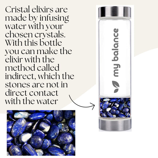 My Balance Lapis Lazuli Crystal Water Bottle