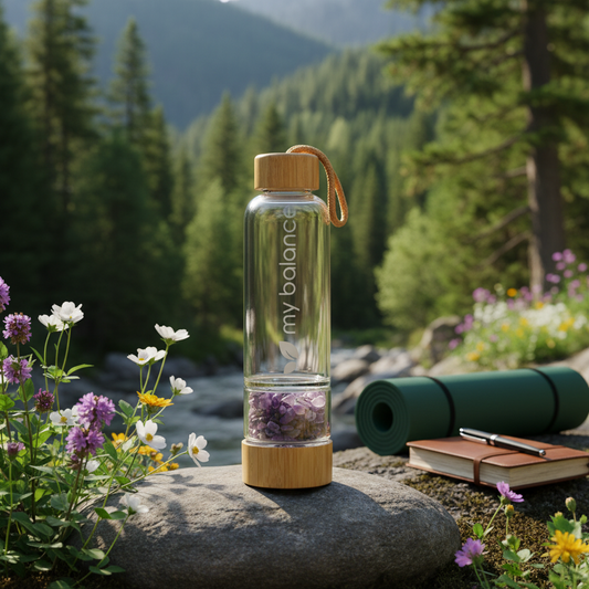 My Balance Amethyst Crystal Elixir Water Bottle