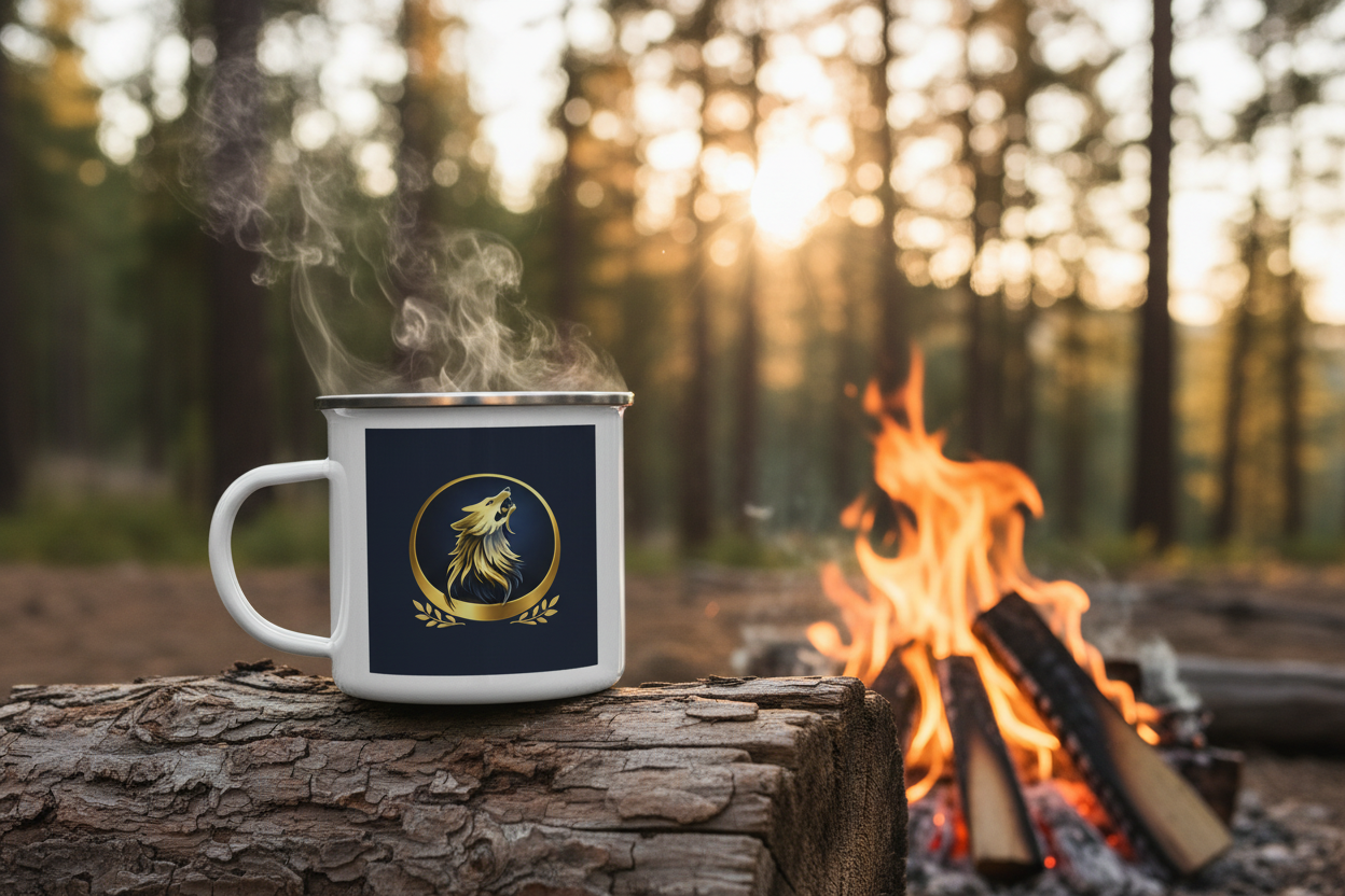 Central Plains Enamel Camping Mug – 12oz